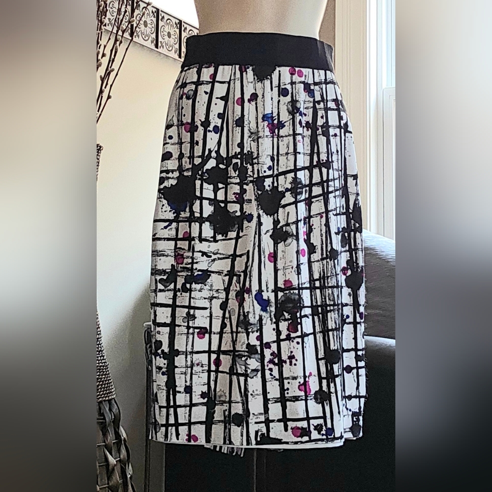 Milly Black, Blue And Pink Skirt